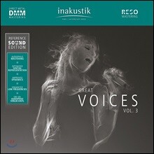 Inakustik 레이블 오디오 테스트용 보컬 사운드 3집 (Great Voices Vol.3) [2LP]