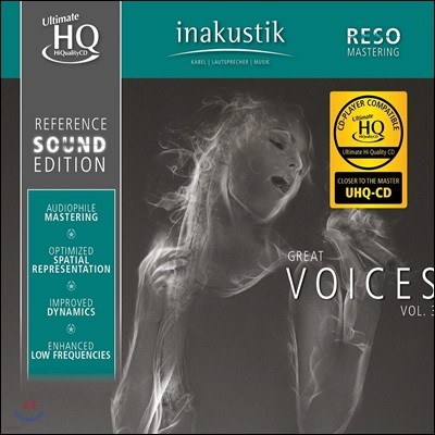 Inakustik 레이블 오디오 테스트용 보컬 사운드 3집 (Great Voices Vol.3) [UHQCD]