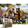 행복한 목초지의 말 [500피스/직소퍼즐/동물/PL712]