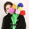 [SNS대란! 장미꽃다발인형 7color] 플라워봉제 성년의날 졸업식선물