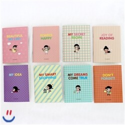 [25%▼][한정판매] 루나파크 미니노트 8종set