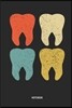 Dental Journal: Retro Teeth Dentist, Dental Hygienist & Assistant Notebook. Great Accessories & Novelty Gift Idea for All Dental Profe
