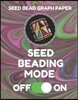 Seed Bead Graph Paper: Book for Designing Seed Beading Patterns, 8.5 by 11 Inches, Large Size, Funny Mode Dark Swirl Cover