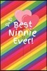 Best Ninnie Ever: Cute Colorful Soft Cover Blank Lined Notebook Planner Composition Book (6 X 9 110 Pages) (Best Ninnie and Grandma Gift