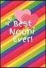 Best Nooni Ever: Cute Colorful Soft Cover Blank Lined Notebook Planner Composition Book (6 X 9 110 Pages) (Best Nooni Grandma Gift Idea