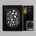꽃 피는 밤을 만나다. [꽃잎 수채화 블랙 KIT]