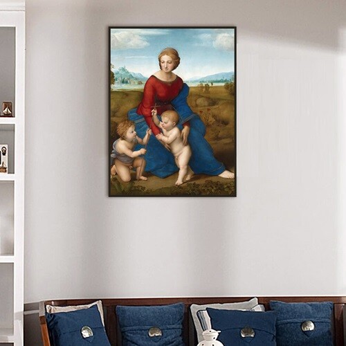 라파엘로 : 초원의 성모 (벨베데레의 성모) Raffaello - Madonna in the Meadow