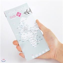 [25%할인]여행지도 북마크-세계여행