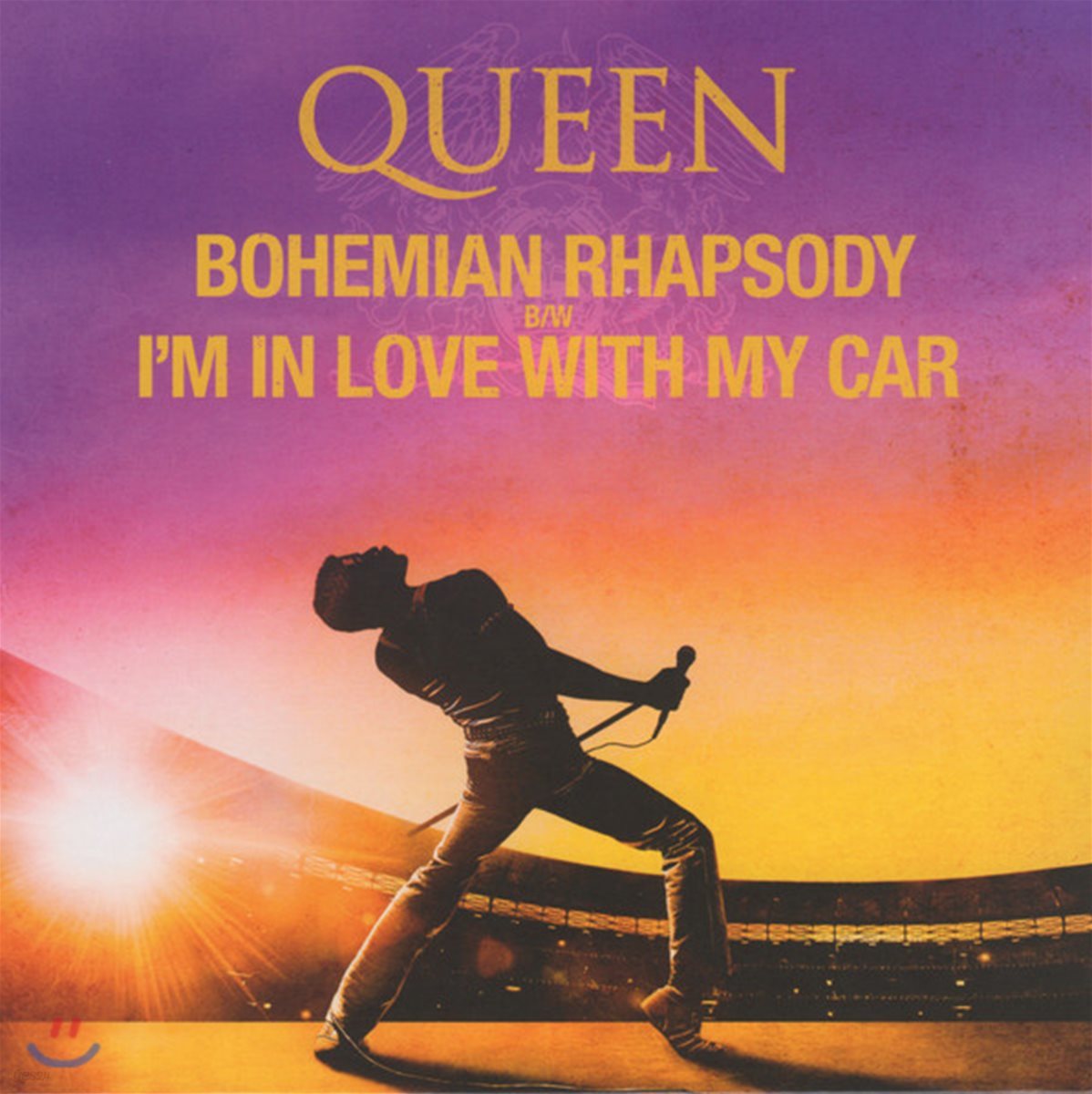 Queen (퀸) - Bohemian Rhapsody b/w I&#39;m In Love With My Car [7인치 퍼플 &amp; 옐로우 컬러 Vinyl]