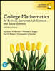 College Mathematics for Business, Economics, Life Sciences, and Social Sciences, Global Edition