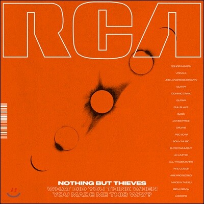 Nothing But Thieves (나씽 벗 띠브스) - What Did You Think When You Made Me This Way? (EP) [Korea Special Edition]