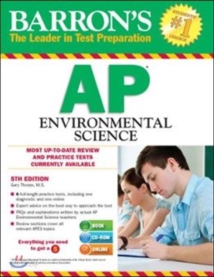 Barron&#39;s AP Environmental Science with CD-ROM, 5th Edition (Barron&#39;s AP Environmental Science (W/CD))