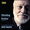 Kurt Masur 브루크너: 교향곡 7번 [하스 판본] / 쇤베르크: 바르샤바의 생존자 (Bruckner: Symphony No.7 [Haas Version] / Schoenberg: Survivor From Warsaw) 쿠르트 마주어