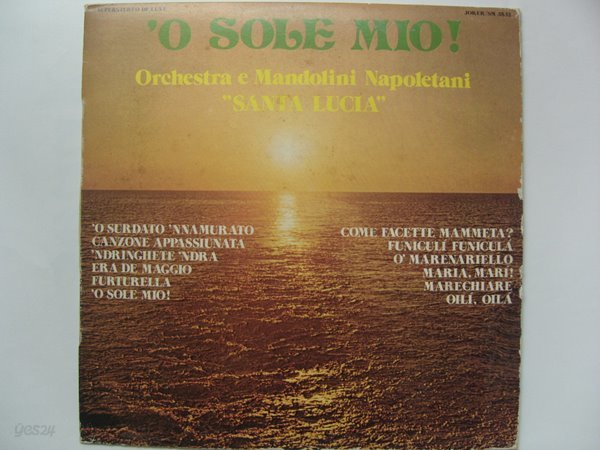 LP(수입) Orchestra E Mandolini Napoletani: &#39;O Sole Mio! 