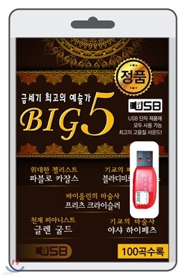(USB) BIG5 (금세기 최고의 예술가)