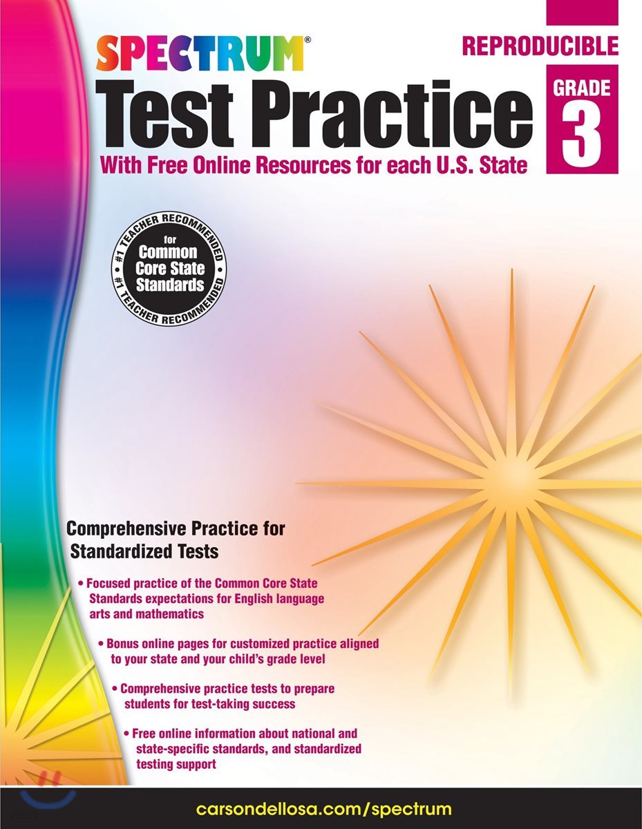 Spectrum Test Practice, Grade 3: Volume 63