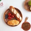 니코트 우드 라운드 플레이트 L