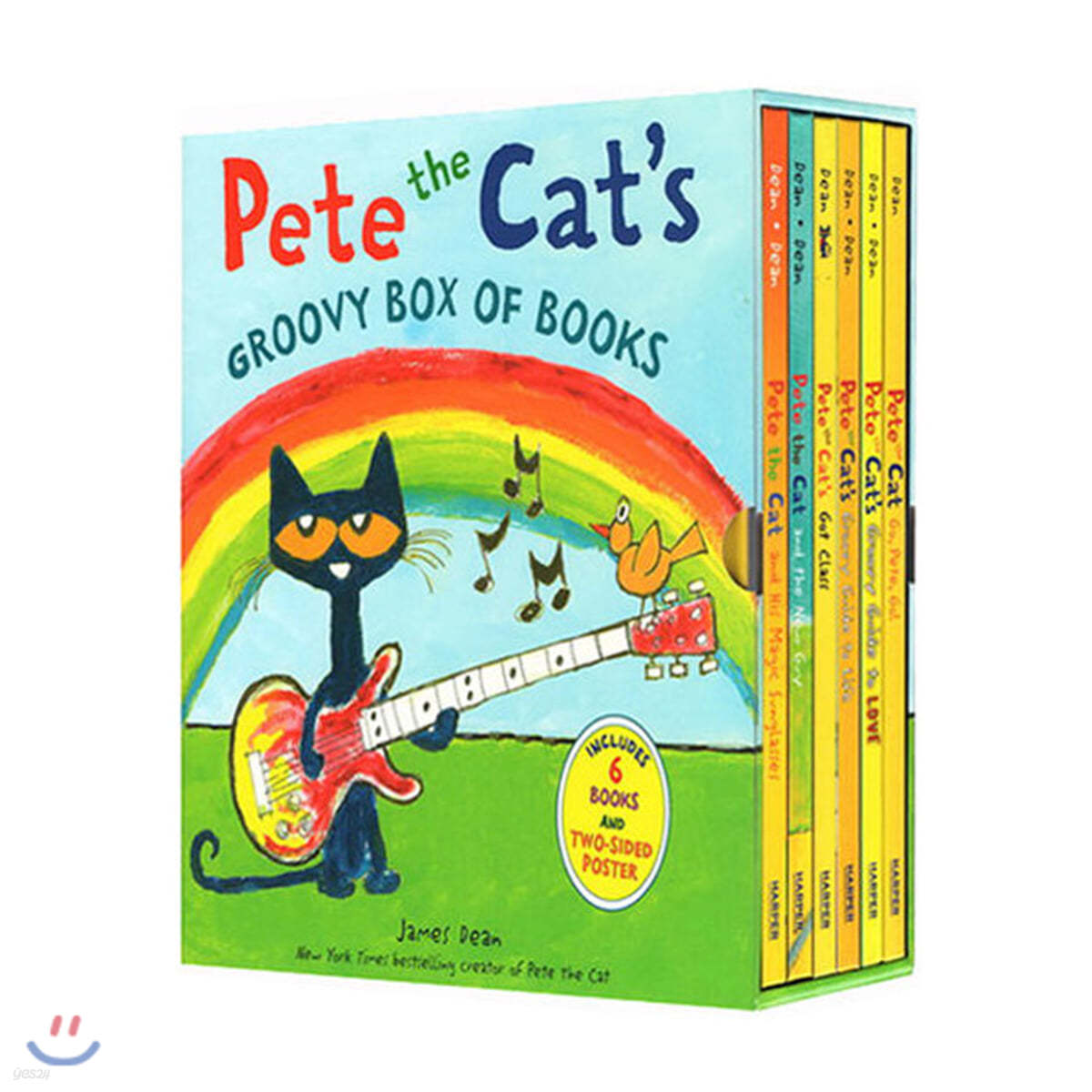 피트 더 캣 원서 하드커버 6종 박스 세트 Pete the Cat&#39;s Groovy Box 6 Book Set
