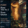 Leonore Piano Trio 휴버트 페리: 피아노 트리오 2번, 피아노 사중주 - 레오노레 피아노 트리오 (Hubert Parry: Piano Trio and Piano Quartet)