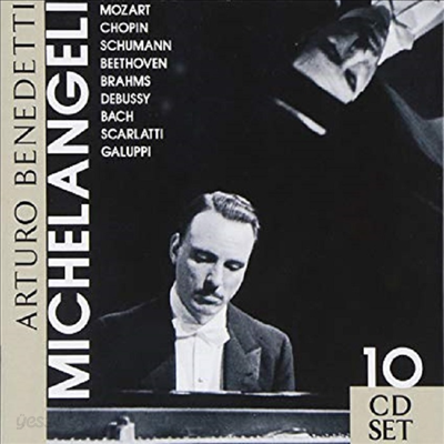 미켈란젤리 - 모차르트, 쇼팽, 슈만, 베토벤, 바흐, 리스트 (Michelangli Plays Mozart, Chopin, Schumann, Beethoven, Bach, Liszt) (Box Set) (10 For 1) - Arturo Benedetti Michelangli