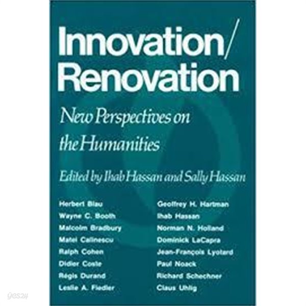 Innovation/Renovation (Paperback) - New Perspectives on the Humanities