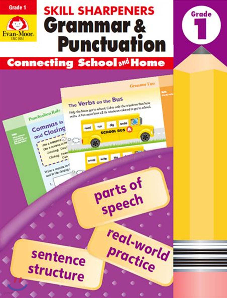 Skill Sharpeners: Grammar &amp; Punctuation, Grade 1 Workbook