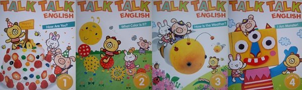 TALK TALK ENGLISH YELLOW BOOK 세트 (1+2+3+4) [전4권] : 대형사이즈(390x450)