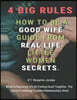 4 Big Rules How to Be a Good Wife Guide From Real Life Little Women Secrets: How to Romance of Life Feeling Good Together. The Secret to Making Troubl