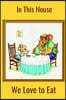 In This House We Love To Eat: Recipe Book - A 100 page 6x9 lined notebook to store your favorite recipes