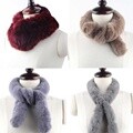 100%리얼 FUR 토끼털 머플러 여자 여성 목도리