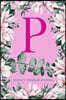 P Anxiety Tracker Journal: Monogram P - Track triggers of anxiety episodes - Monitor 50 events with 2 pages each - Convenient 6" x 9" carry size
