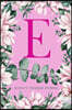 E Anxiety Tracker Journal: Monogram E - Track triggers of anxiety episodes - Monitor 50 events with 2 pages each - Convenient 6" x 9" carry size