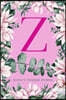 Z Anxiety Tracker Journal: Monogram Z - Track triggers of anxiety episodes - Monitor 50 events with 2 pages each - Convenient 6" x 9" carry size