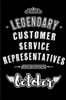 Legendary Customer Service Representatives are born in October: Blank Line Journal, Notebook or Diary is Perfect for the October Borns. Makes an Aweso