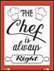 The chef is always right: My Recipes binder: Elegant Journal to Write In Recipe cards and box, chic Food Cookbook Design, Document all Your Spec