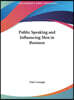 Public Speaking and Influencing Men in Business