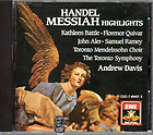 Andrew Davis / 헨델 : 메시아 - 하일라이트 (Handel : Messiah - Highlights) (수입/CDC7494072)