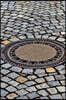 Manhole Cover on a Cobblestone Street Journal: Take Notes, Write Down Memories in this 150 Page Lined Journal