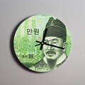 세종대왕님 우드 벽시계 2종