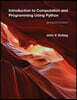 Introduction to Computation and Programming Using Python
