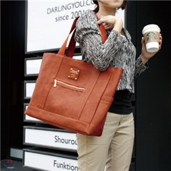 [모노폴리]OFFICE Leather Shopper Bag(가죽 쇼퍼백)