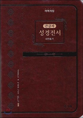 개역개정 아가페 큰글자 성경전서&amp;새찬송가(대/합본/색인/무지퍼/다크브라운/NKR72EAB)