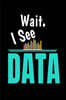 Wait I See Data: Blank Lined Journal Gift For Computer Data Science Related People.