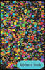 Address Book: Black Multicolor Abstract Color Splash Contact Journal, Addresses Phone Numbers Email Notebook