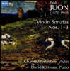 Charles Wetherbee 파울 유온: 바이올린 소나타 1-3번 (Paul Juon: Violin Sonatas Op. 69, 86, 7)