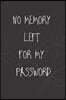 No Memory Left For My Password: Journal & Log Book To Keep Usernames & Passwords Safe Internet Journal & Organizer For Private Information & Protectio