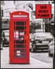 2020 Weekly Planner: London phone booth; January 1, 2020 - December 31, 2020; 8" x 10"