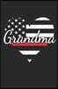Firefighter Grandma Firefighter Life Heart: Firefighter Grandma Heart Vintage Distressed American Flag The Thin Red Line Family Notebook Novelty Gift