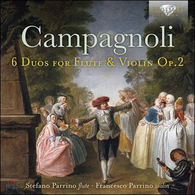 Stefano Parrino / Francesco Parrino 바르톨로메오 캄파놀리: 플루트와 바이올린을 위한 6개의 듀오
