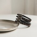 제이로렌 B0609 남여 공용 매쉬 천연가죽 팔찌